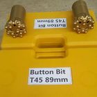 Tungsten Carbide Button Bits Rock Drilling 89mm For Atlas Copco Rock Drilling Rig