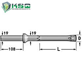 Plug Hole Integral Drill Rod Hex 19 Shank 19 mm x 108 mm