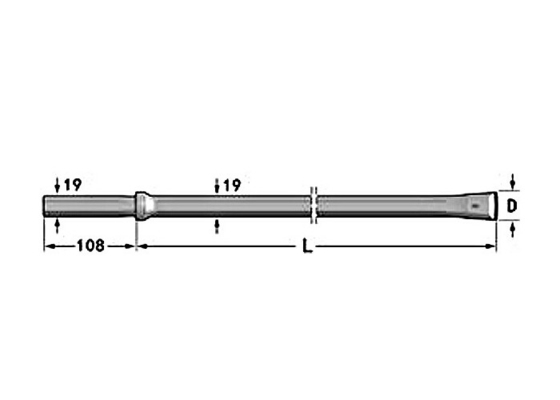 Underground Mining Rock Drill Rod With Cnc Milling