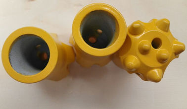 Yellow Effective Coal Mining Button Drill Bit For Drilling Blasting