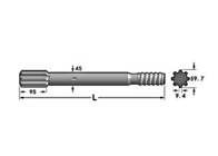 HC 200 Mine Drilling Rig Parts Montabert Drill Shank Adapter