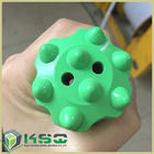 Dome Carbide Tipped Button Drill Bit For Metal Ore Mining Green Forging