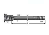 Cnc Milling T51 Rock Drill Rods For Mining / Quarrying
