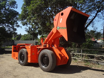 Orange Load Haul Dump Machine , Two Cubic Meters underground lhd machines