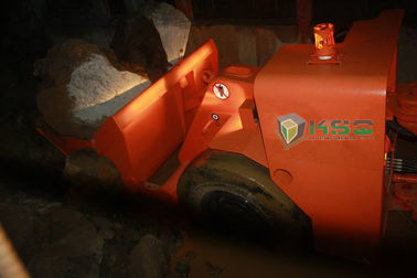 Orange Load Haul Dump Machine , Two Cubic Meters underground lhd machines