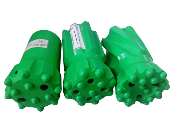 Ballistic T45 Quarrying Green Threaded Drilling Tools Retrac Thread Button Bits