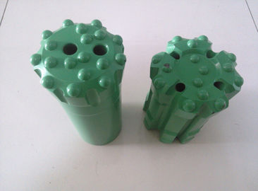 R32 R38 Rock Drill Thread Retrac Button Bit For Mining Rock Drill Machinery , Green Color