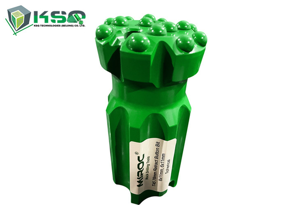 Threaded Tungsten Carbide Inserts Rock Drilling Tools T45 76mm Retrac Button Bits