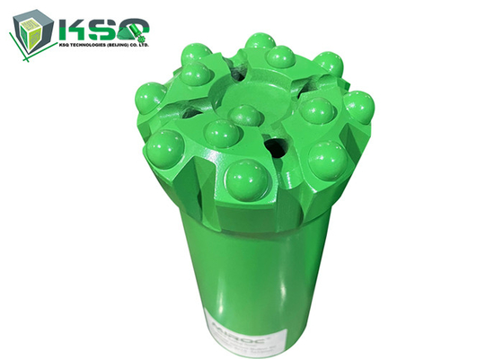 Green / Blue Button Bit For Medium Hard To Hard Rock Mining Parts T-WIZ60-102