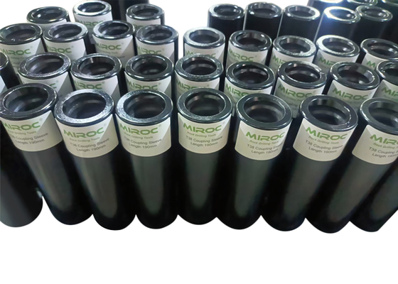 T45-210mm Threaded Drill Rod In Rock Drilling / Mining Coupling Sleeve T38-190mm