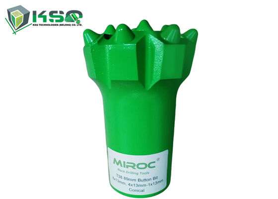 T38 Threaded Hard Rock Bench Drilling Button Bit for Mining