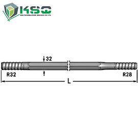 R28 Drifter Rod R32-Hex 32-R28 Flushing Hole 9.6 mm