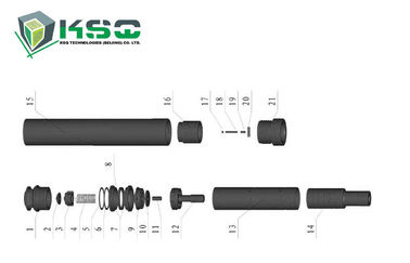 Tungsten Carbide DTH Drilling Tools DTH150-11 Spring-type Straight Pins