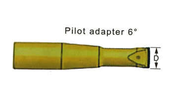 Pilot Adapter 6° / Thread Drill Shank Model R25 Rock Drilling Tools