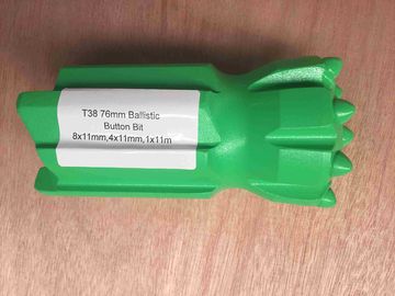 Soft Rock Drilling T38 76mm Ballistic Retractable Drill Bit With Fast Penetration