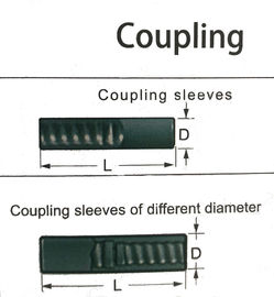 Coupling Sleeves Drifting Tunneling Drill Rods R25 R32 R38 T38 D35mm - 56mm