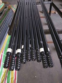 Threaded Drill Extension Rod T45 Thread For Bench Drilling / Long Hole Drilling