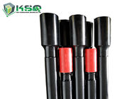 Mining Threaded Drill Rod Rock Drill Rods Forging 600 - 6095mm Length Black Color