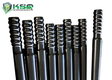 Extension Top Hammer Threaded Drill Rod  For Mining / Tunnel Drilling Carbon Steel