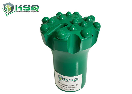 T45 102mm Spherical Shape Threaded Button Drill Bits