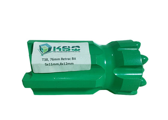 T38 Retractable Drill Bit Normal Retrac Body Ballistic Drop Center