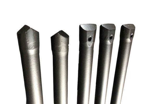 Long Black Integral Rod with Chisel Bit , rock drill tools