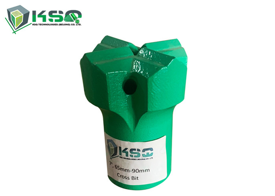 Tapered Rock Drilling Tools 7° Cross- Type Drill Bit High Wear Resistance