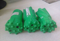 Ballistic T45 Quarrying Button Drill Bit , Green Threaded Drilling Tools