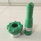 R25 / R28 / R32 6 12 Degree Pilot Adapter Reaming Bit For Cut Holes Quarry Mining