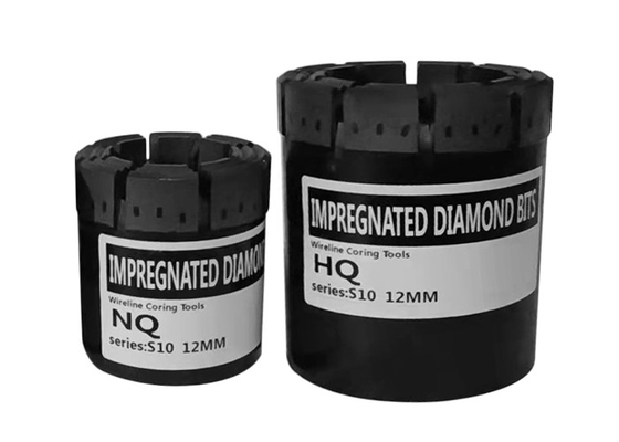 Impregnated NQ Diamond Core Drilling Bit For Dense Formations Reaming Shells