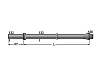 H25 22mm 82mm Hex Shank Drill Rod