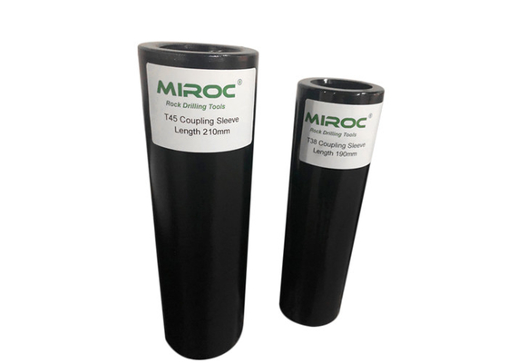 Forging T45 Drill Coupling Sleeve Length 210mm Diameter 63mm For Underground Mining