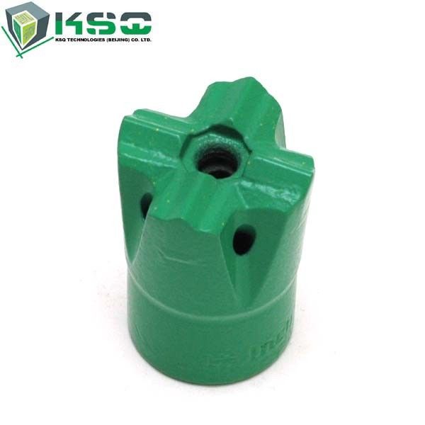 H25 Threaded Small Hole Drilling Cross Bits Metal For Minning Quarring