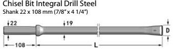Durable Integral Drill Rod / Stone Drilling Tools For Coal Cutting / Tunneling