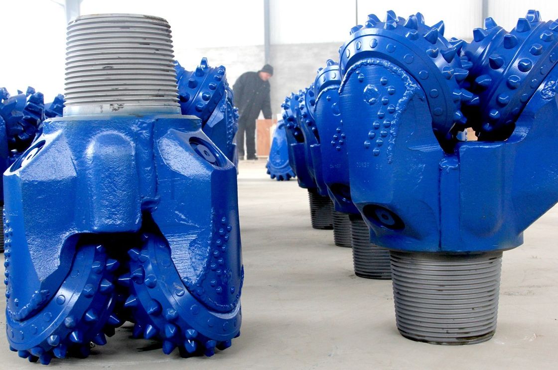 Water Well Drilling News Blue Durable TCI Tricone Drill Bit , Rock Cone Drill Bits