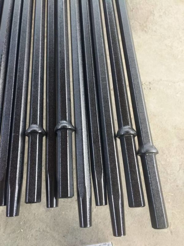 7/11/12 Degree Tapered Drill Rod With Hexagonal Steel Length Small Drilling Hole