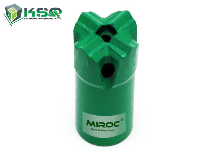 Green Color Tapered Cross Type Bit Metal Drill Bit Forging 45CrNiMoV Material