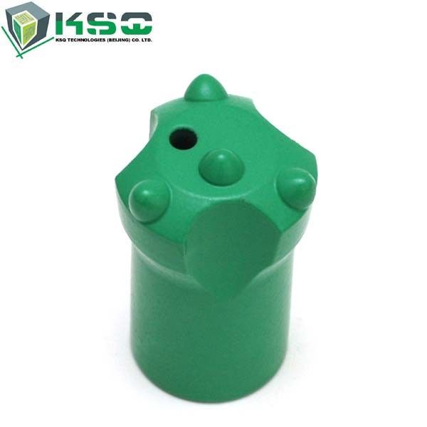 1.5&quot; 12 Degree Short Tapered Button Bit Green For Stone Quarrying Industry