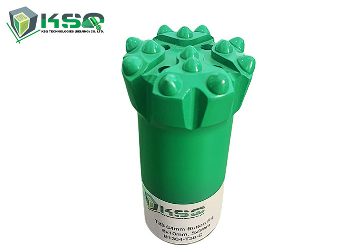 T38 64mm 2.5&quot;  Long Hole / Bench Drilling Threaded Button Bits