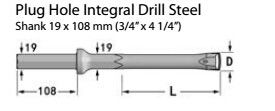 Durable Integral Drill Rod / Stone Drilling Tools For Coal Cutting / Tunneling