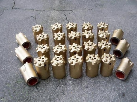 Tungsten Carbide Mining Drilling Tools , 7° Quarrying 34mm Taper Button Bit