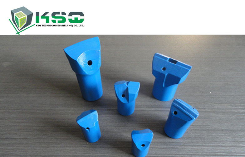 Chipways Tungsten Carbide Tapered Mining Drilling Bit Flat Chipways 38mm - 80mm