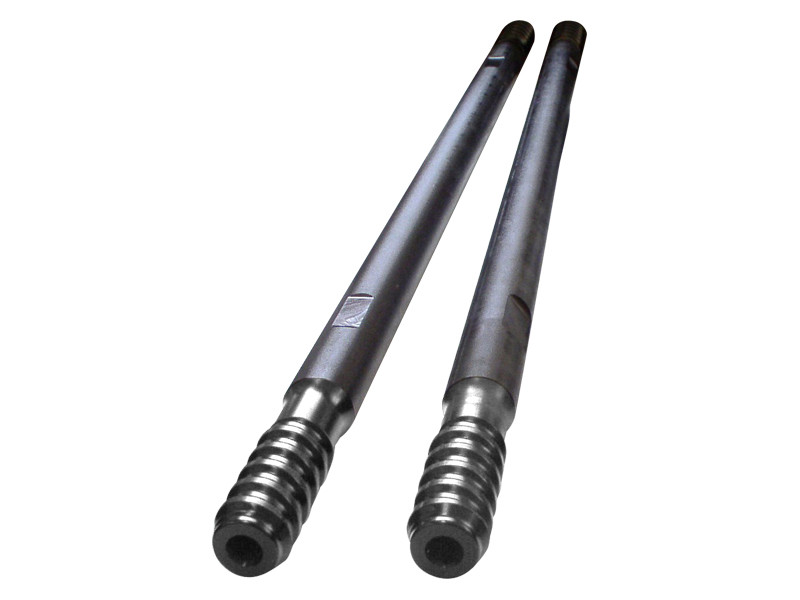 Triangular Drilling Rod T45 Threaded Drill Rod , Length 610mm - 6095mm for Hard Rock Drilling