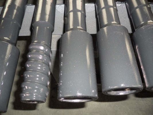 Hex And Round Shape Threaded Drill Rod For Rock Drill , Tungsten Carbide Material
