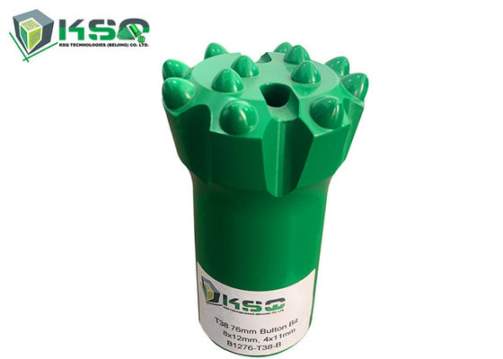 Long Service Life Drill T38 Threaded Button Bit Diameter 76mm