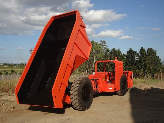 Orange 12 Tons Underground Mining Truck , Gold Mining Drilling Equipment