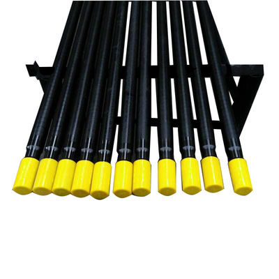 R32 / T38 / T45 / T51 Threaded Extension Rod , Carbon Steel MF Rock Drill Rod