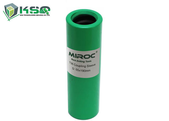 Long Hole Drill Coupling Sleeve T38 T45 R51 Full Bridge Threaded 71mm Diameter