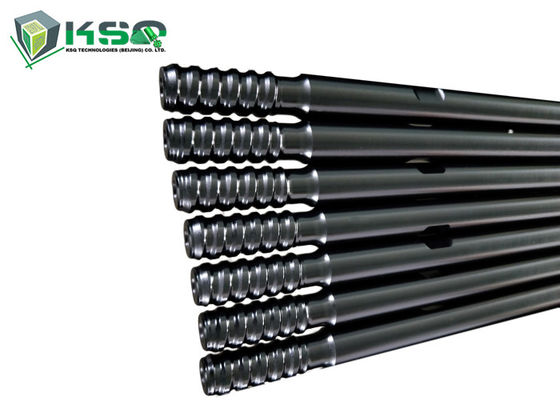 10FT Extension Threaded Drill Rod 3ft - 20ft Length Steel Material With Heat Treatment