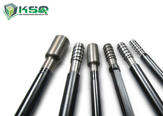 R32 R38 T38 Round and Hex Threaded Drill Rod For Short Hole Drilling / Tunneling